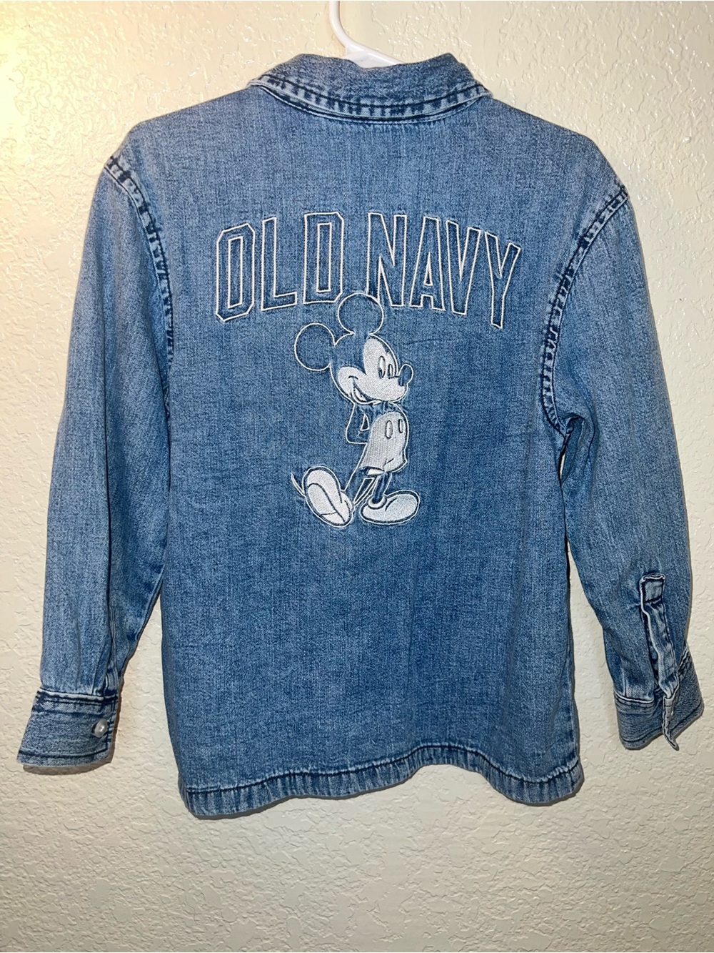 Old Navy x Disney Mickey Mouse Long-Sleeve Jean Shirt Size 5t
